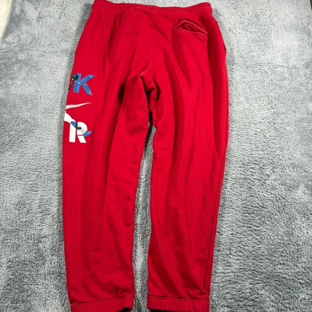 Jordan Red Nike Air Jumpman Graphic Sweatpants Joggers Mens SIze XL - Picture 5 of 7